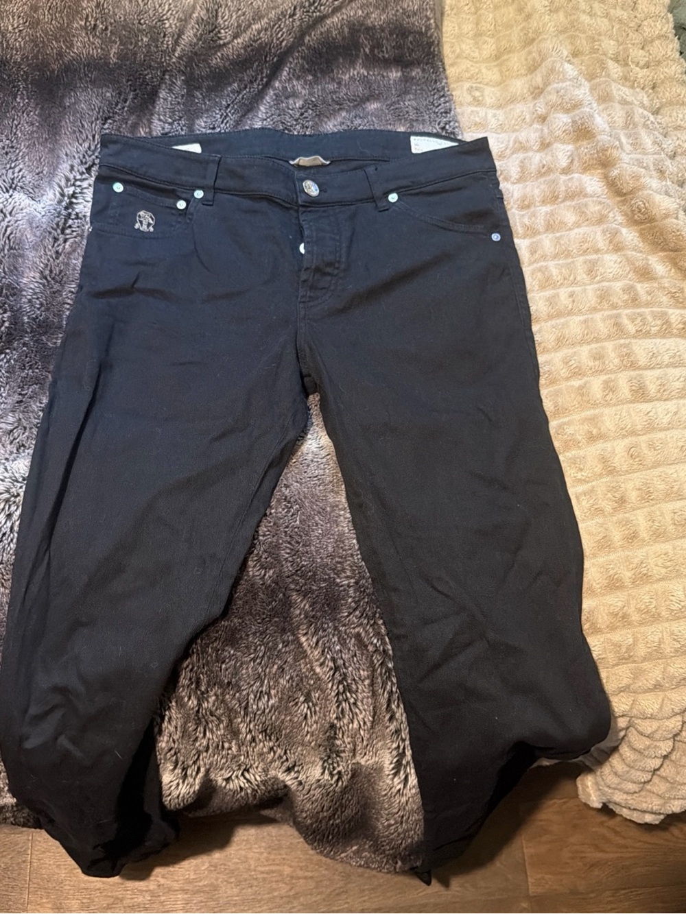 Brunello Cucinelli Black Men's Dress Pants